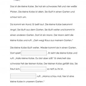 Die kleine Katze (für Jungen)